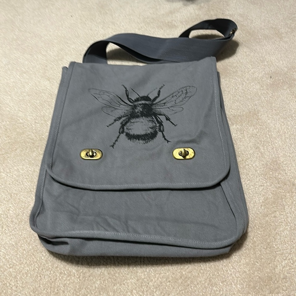 Bee print satchel